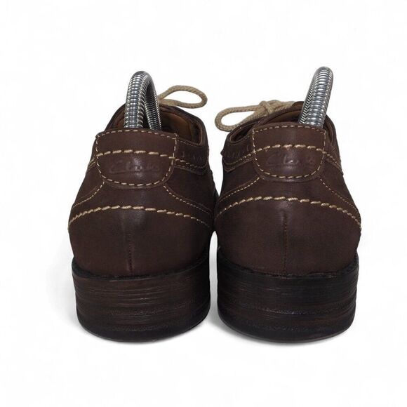 Clarks Collection Delsin Wingtip Brogue Oxfords Brown 26105827 Men's 8M - Picture 5 of 11